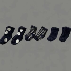 Little Giraffe Baby's Six-Pair Socks Set size 1-2.5